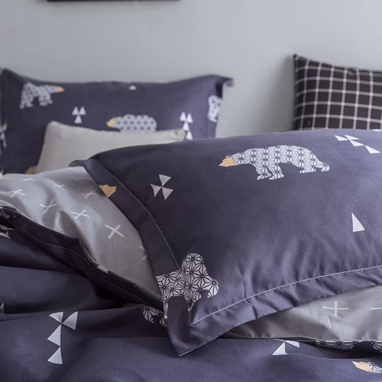 Novo design 80GSM disperso impresso lençol de poliéster capa de edredão